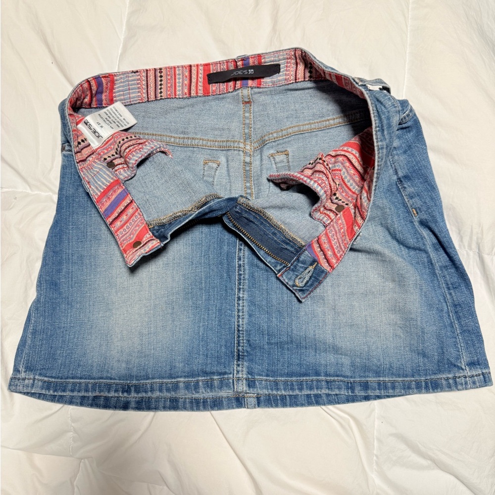 Joe’s Jeans Light Wash Denim Mini Skirt